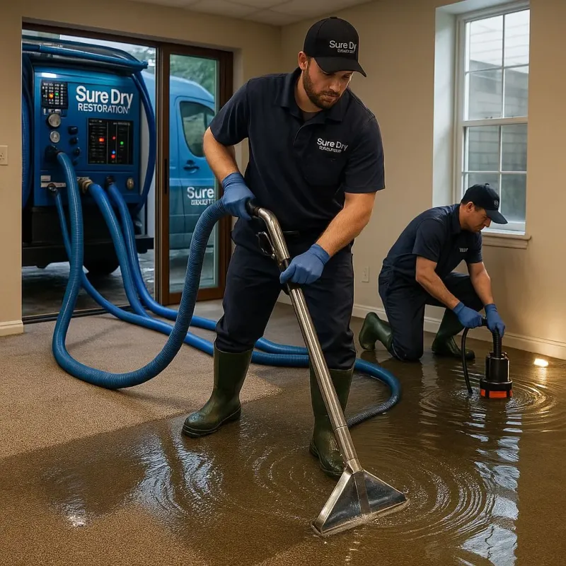 Water Extraction and Removal process in Adamsville, TN